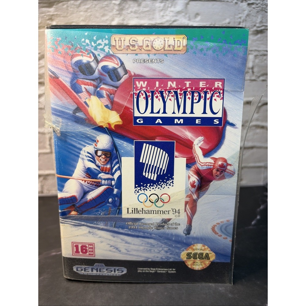 Winter Olympic Games Lillehammer 94 Sega Genesis Game & Box Only US Gold 1993